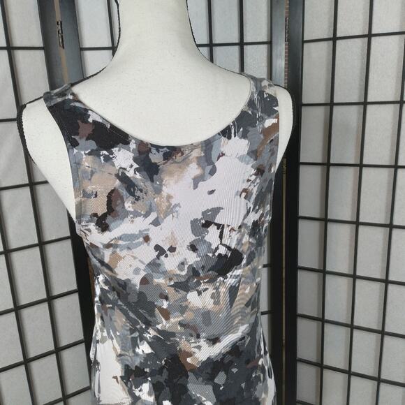 Daisy Fuentes Sleeveless Abstract Tank Dress Gray Size M - Picture 12 of 13
